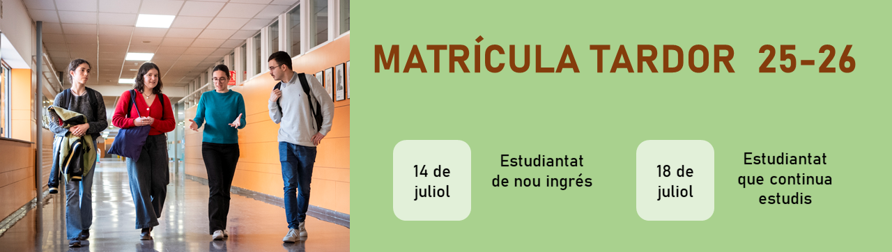 Matrícula tardor 25-26