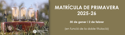 Matrícula primavera 25-26