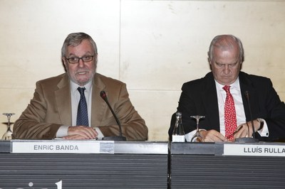 Benvinguda del president de la mesa, Sr. Enric Banda.JPG