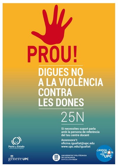 25 N: Dia Internacional de l’eliminació de la violència contra les dones