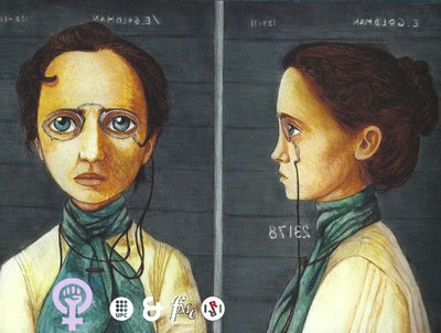 Emma Goldman (il·lustració d'Isabel Ruiz Ruiz)