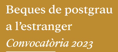 Èxit d'estudiants CFIS a les Beques de Postgrau de la Fundació "la Caixa" 2023